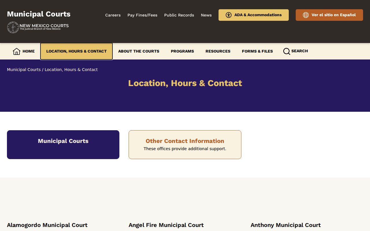 Lea County criminal court case municipal court directory