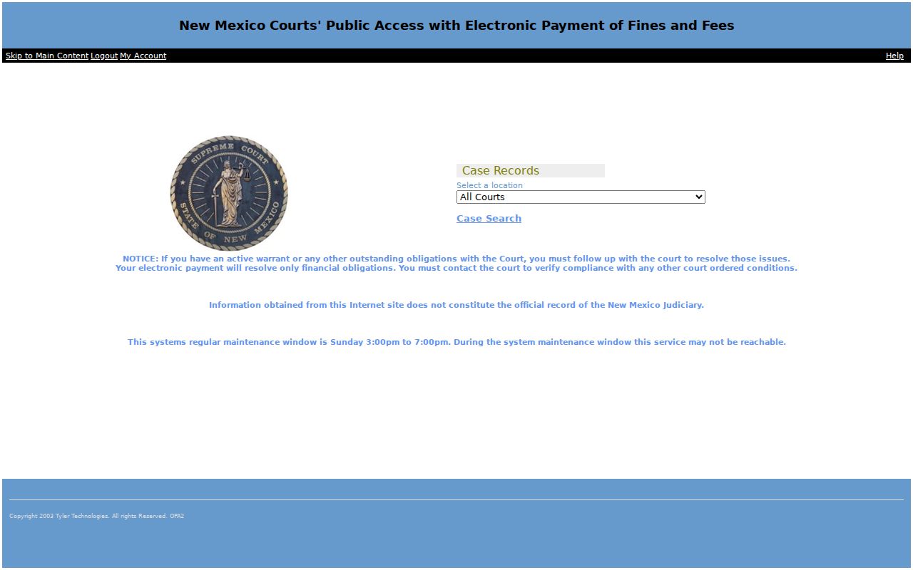 Lea County criminal court record search in New Mexico Case Lookup