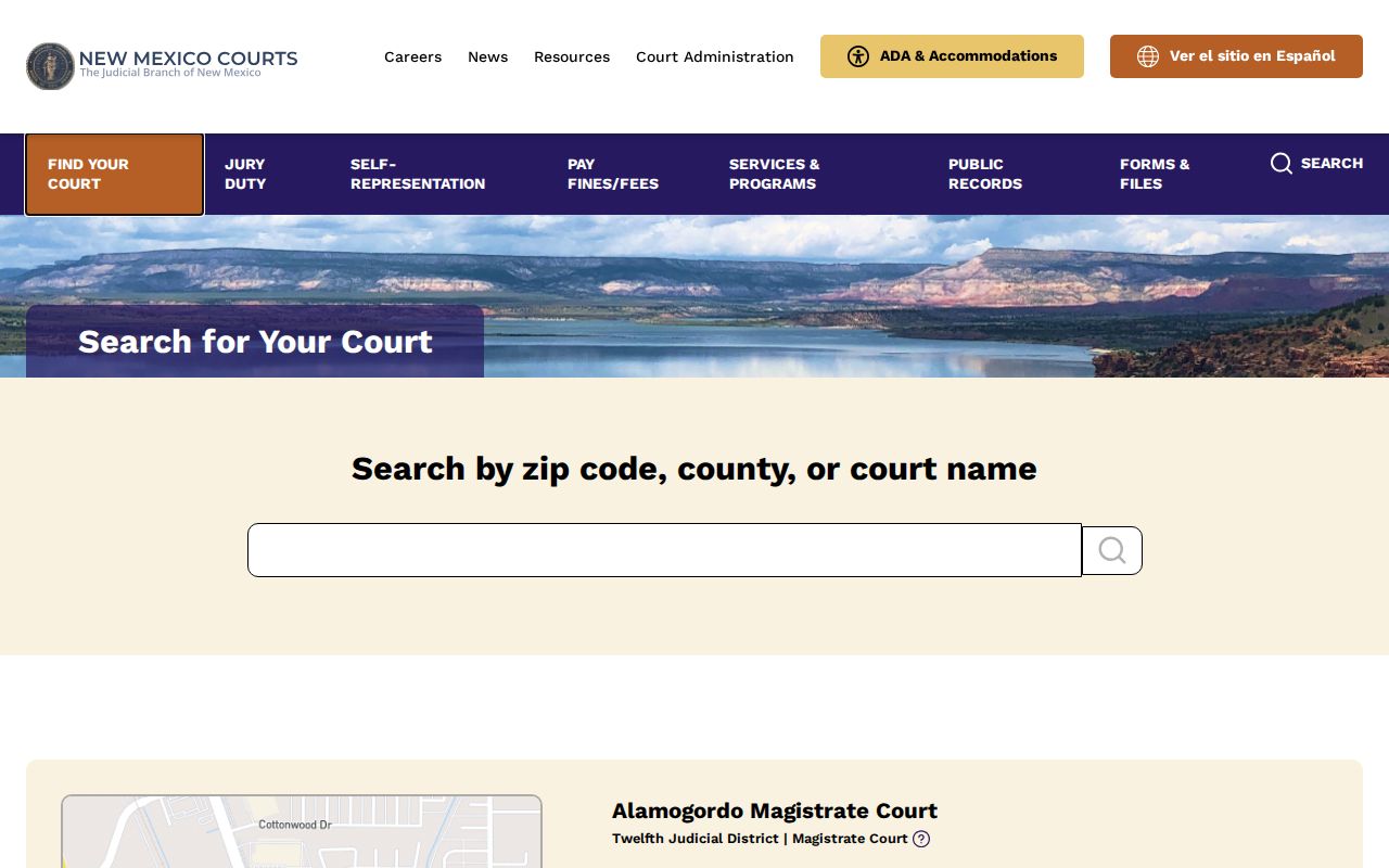New Mexico court directory for Lea County criminal records